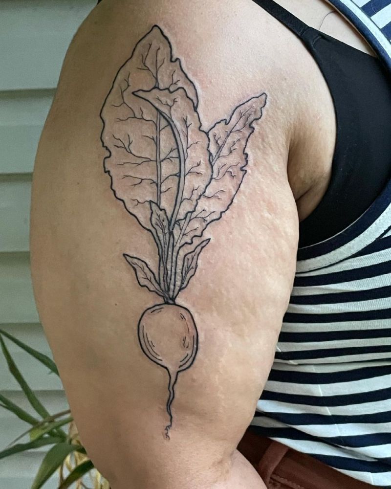 30 Pretty Beet Tattoos for Your Inspiration