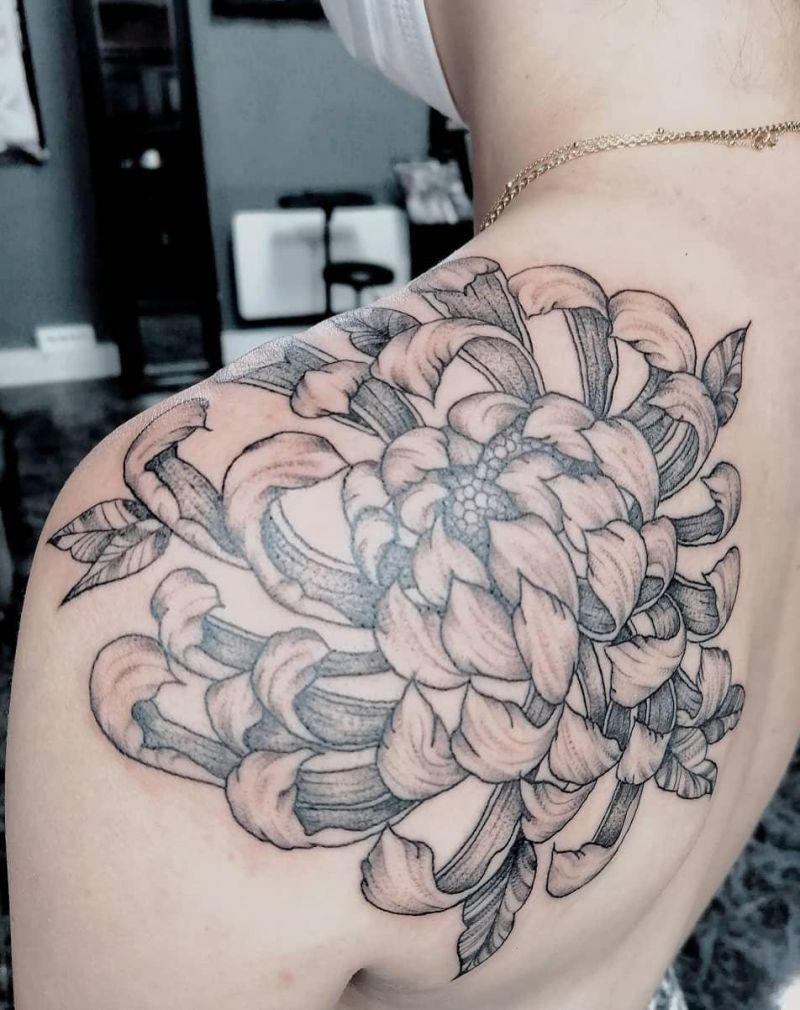 30 Pretty Chrysanthemum Tattoos Make You Charming