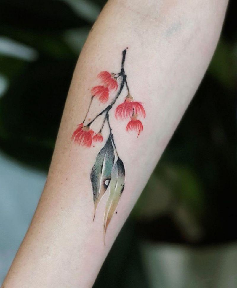 30 Pretty Gum Tree Tattoos You Will Love