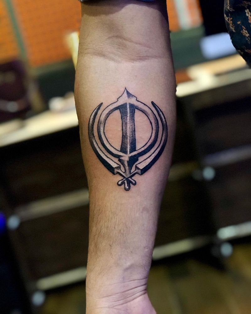 30 Pretty Khanda Tattoos You Can Copy