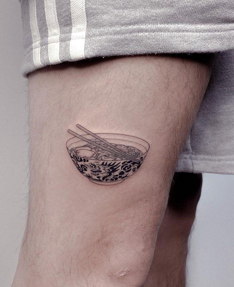 30 Pretty Noodle Tattoos You Will Love