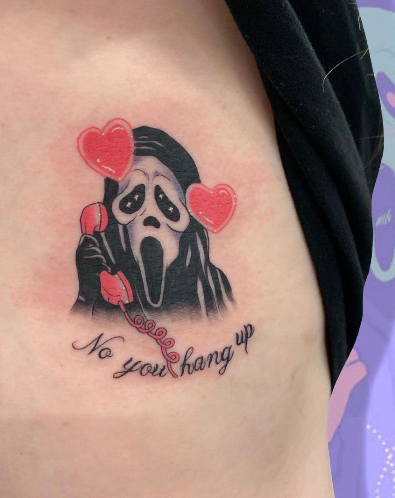 30 Pretty Scream Tattoos You Must Try