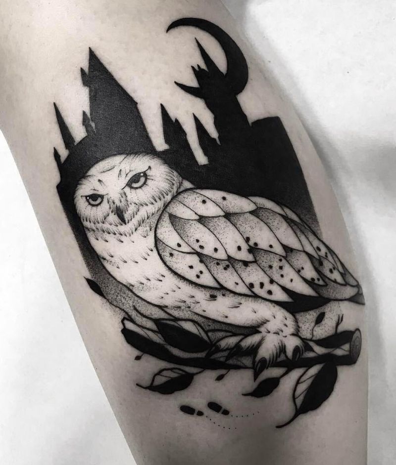 30 Pretty Snowy Owl Tattoos You Can Copy