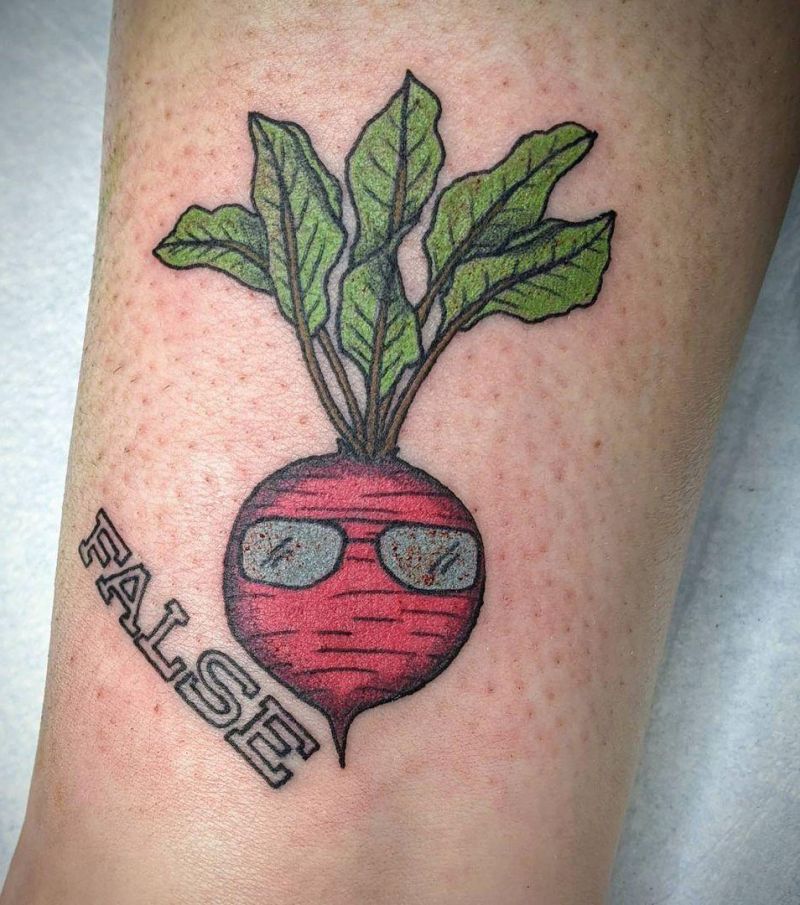 30 Pretty Beet Tattoos for Your Inspiration