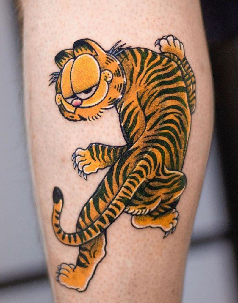 30 Cute Garfield Tattoos You Will Love