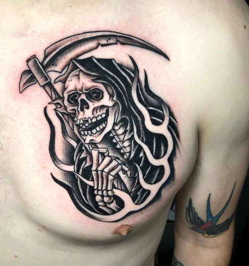 30 Gorgeous Grim Reaper Tattoos You Will Love