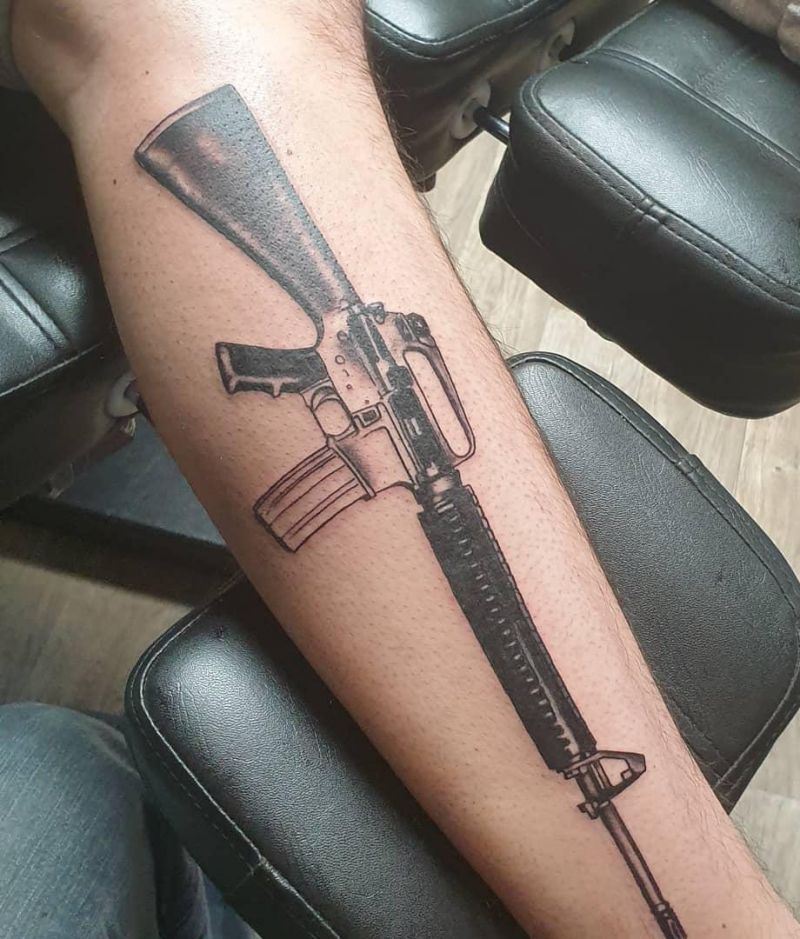 30 Pretty M16 Tattoos to Inspire You