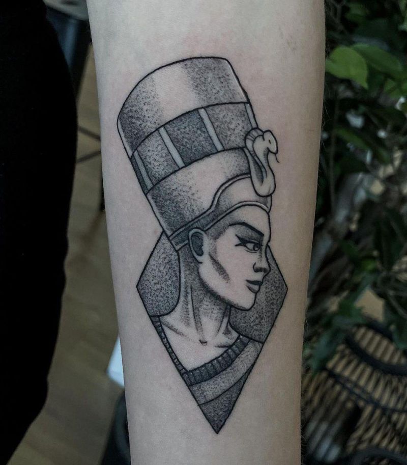 30 Pretty Nefertiti Tattoos You Will Love