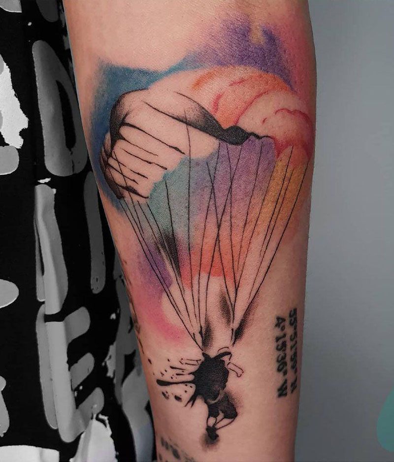 30 Unique Parachute Tattoos to Inspire You