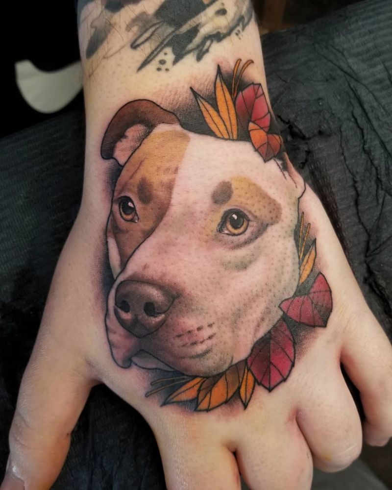 30 Cute Pitbull Tattoos You Must Try