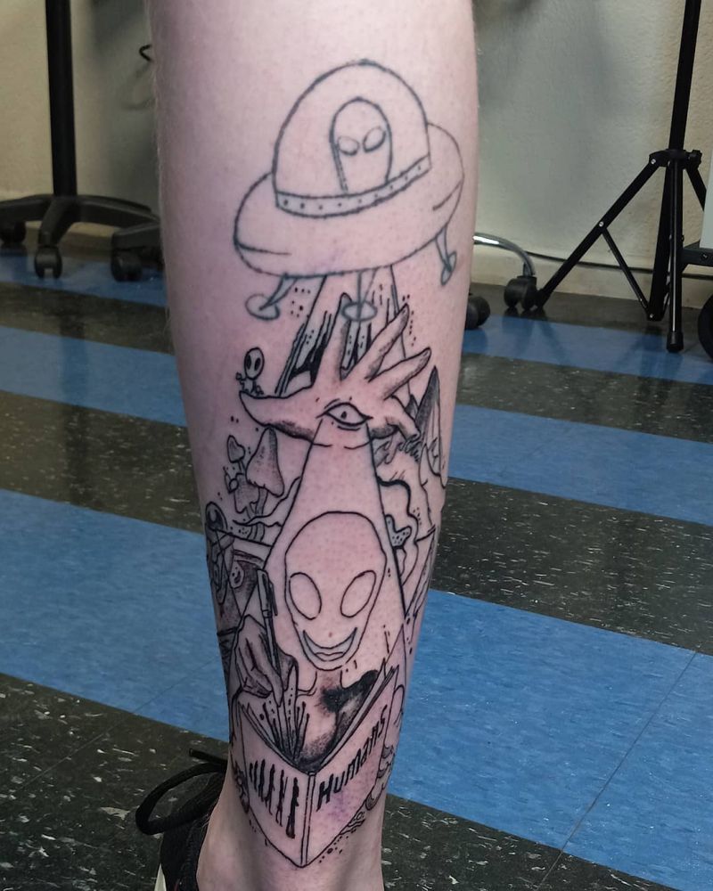 30 Unique Alien Tattoos You Can Copy