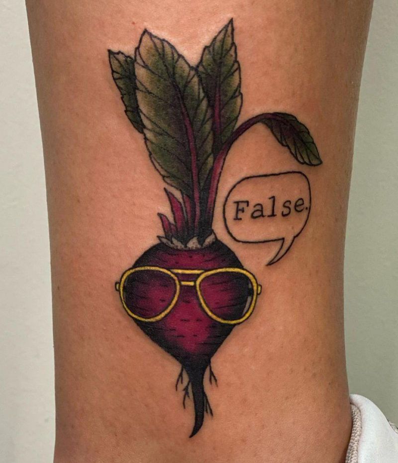 30 Pretty Beet Tattoos for Your Inspiration