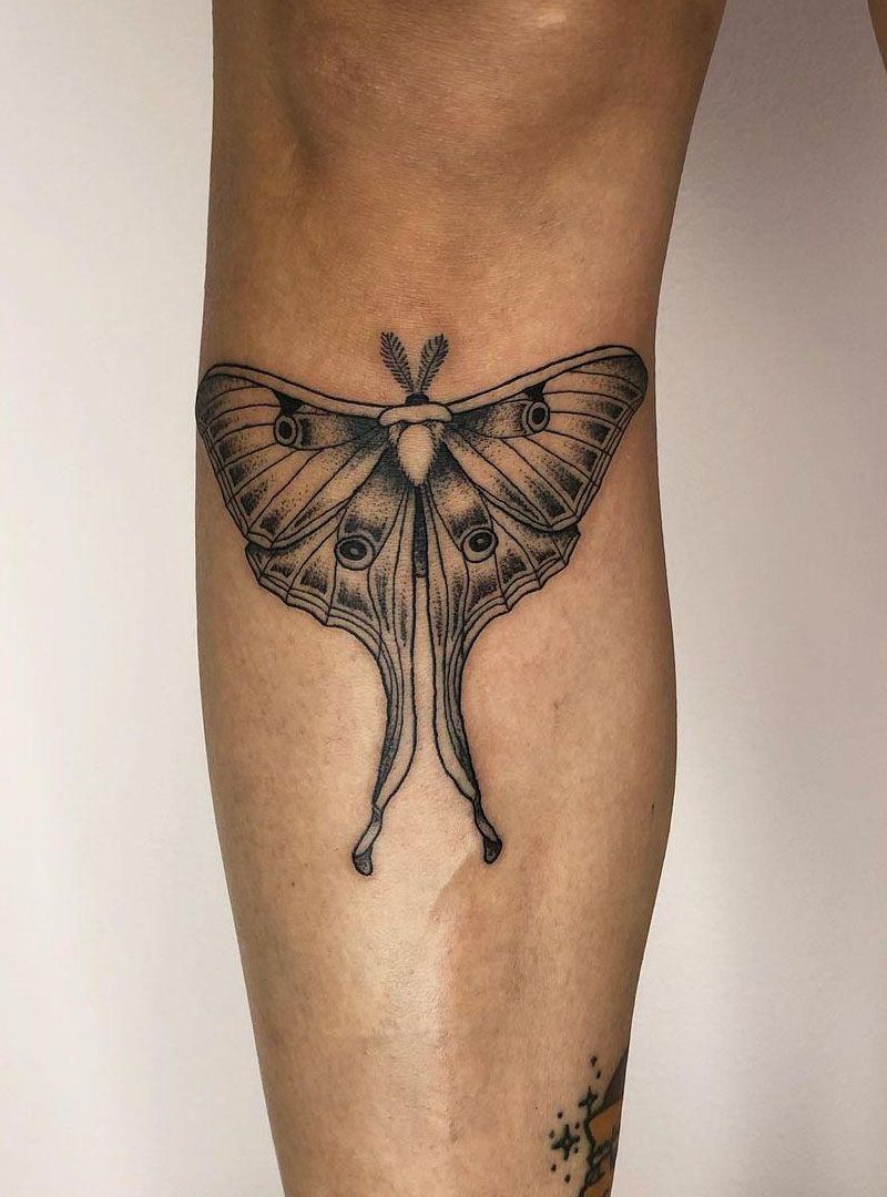 30 Pretty Luna Moth Tattoos to Inspire You