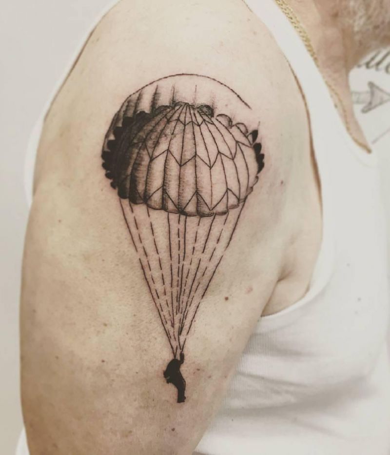 30 Unique Parachute Tattoos to Inspire You