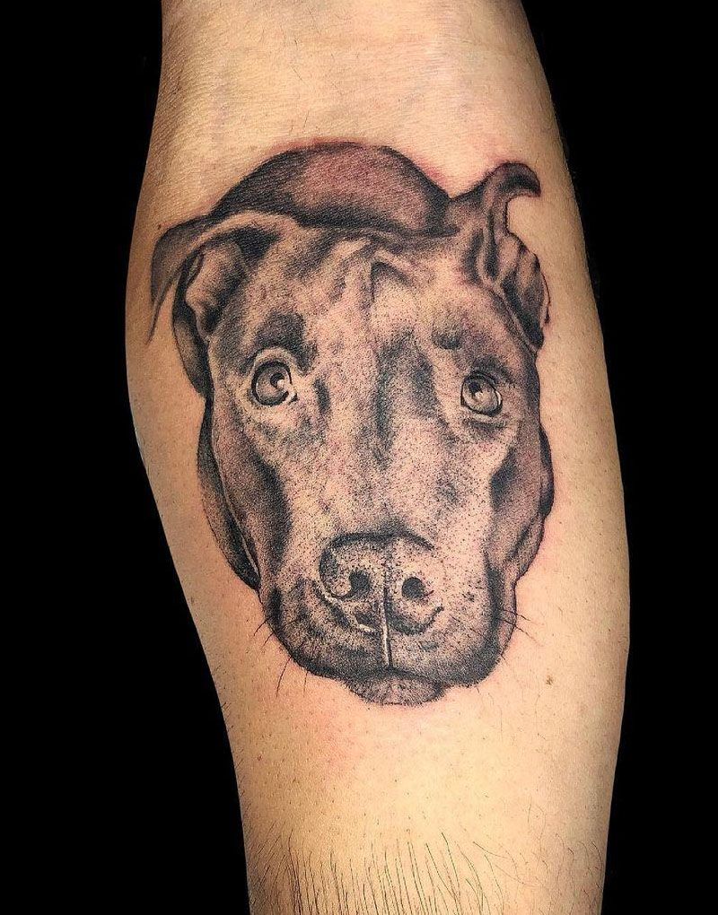 30 Cute Pitbull Tattoos You Must Try