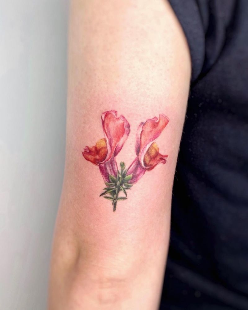 30 Pretty Snapdragon Tattoos to Inspire You