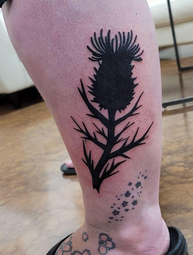 30 Pretty Thistle Tattoos Make You Attractive