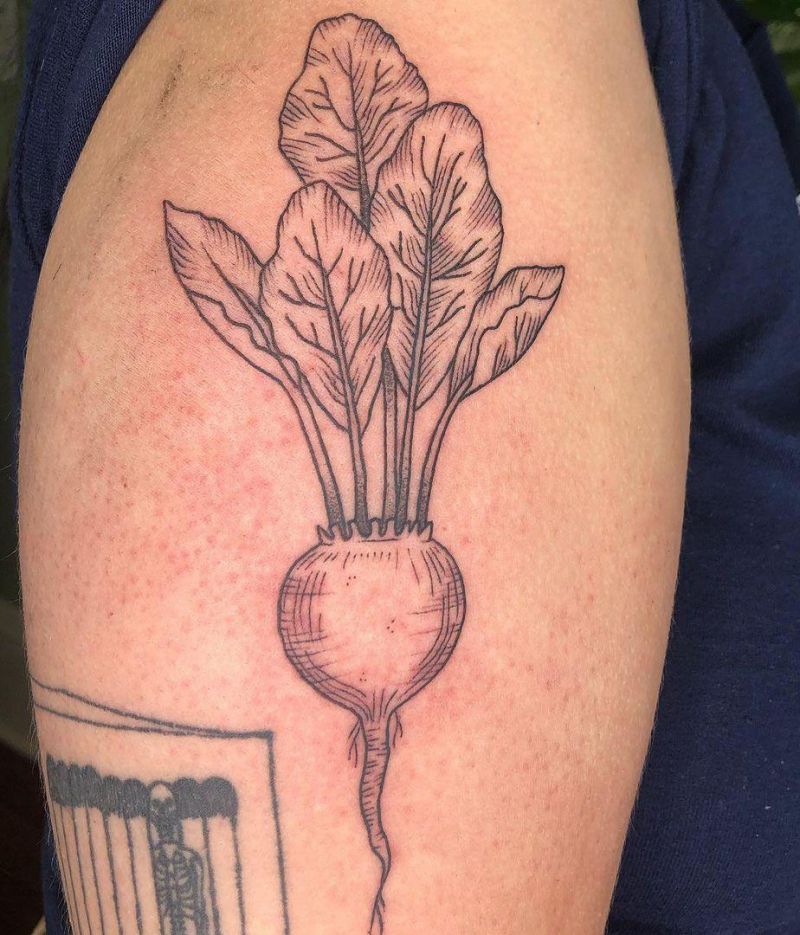 30 Pretty Beet Tattoos for Your Inspiration