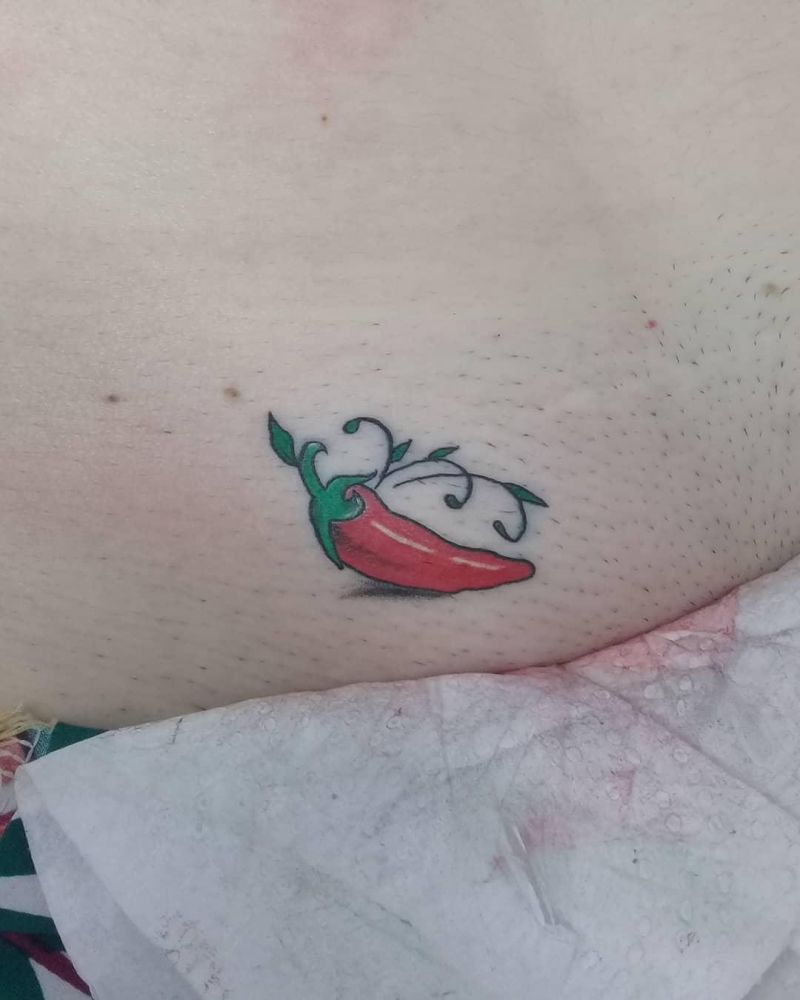 30 Pretty Chili Tattoos You Will Love