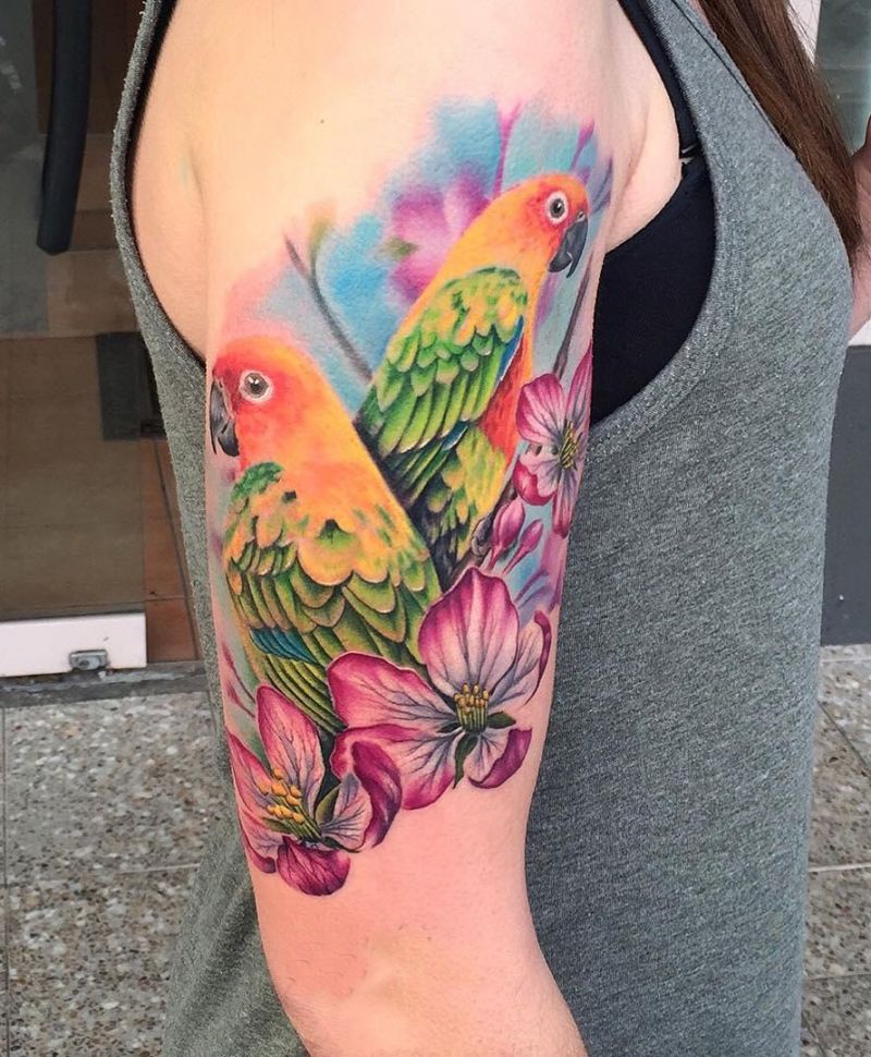 30 Pretty Conure Tattoos You Will Love