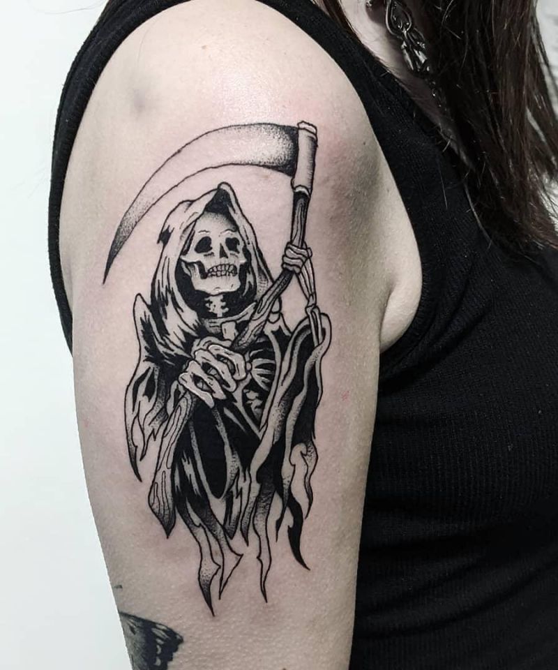 30 Gorgeous Grim Reaper Tattoos You Will Love