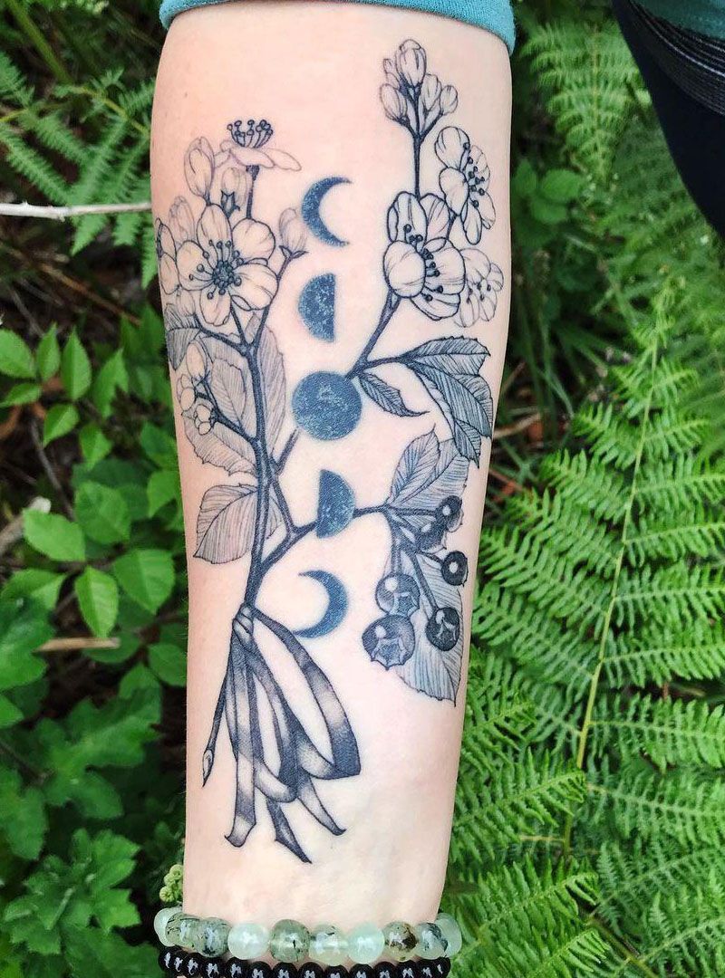 26 Pretty Hawthorn Tattoos You Can Copy