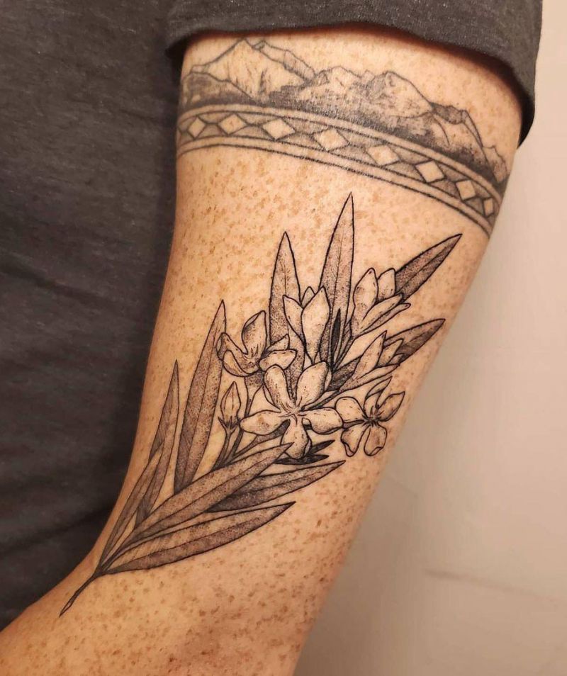 30 Pretty Oleander Tattoos Make You Attractive