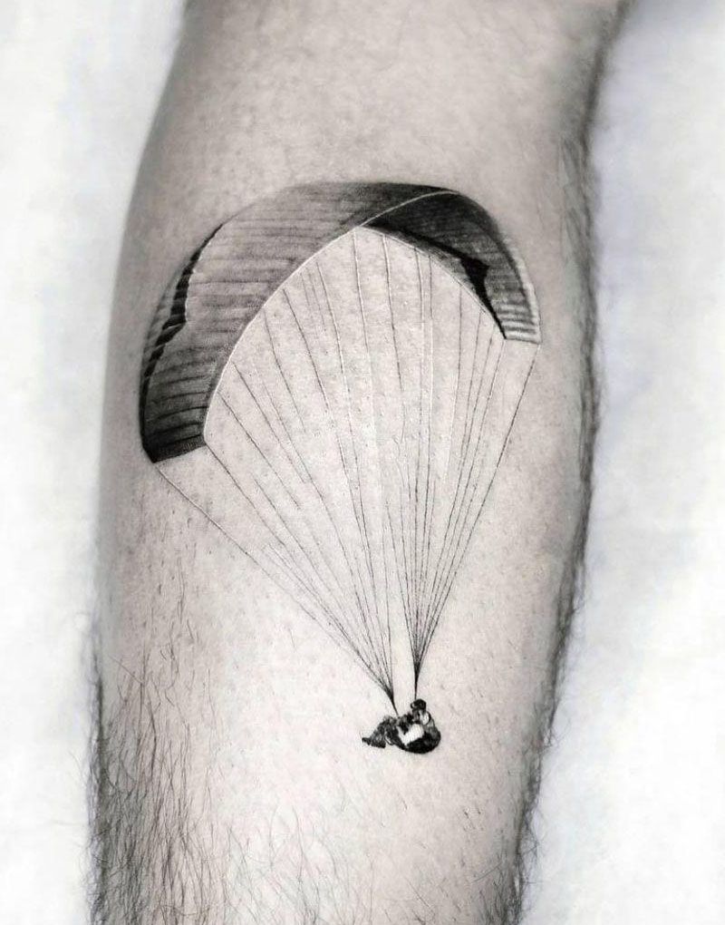 30 Unique Parachute Tattoos to Inspire You