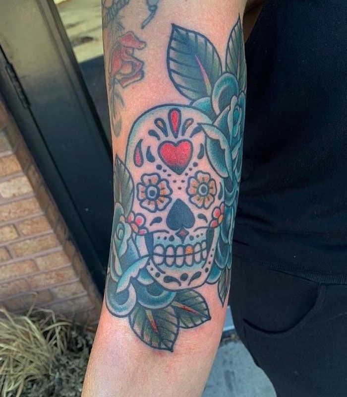 30 Pretty Sugar Skull Tattoos You Will Love