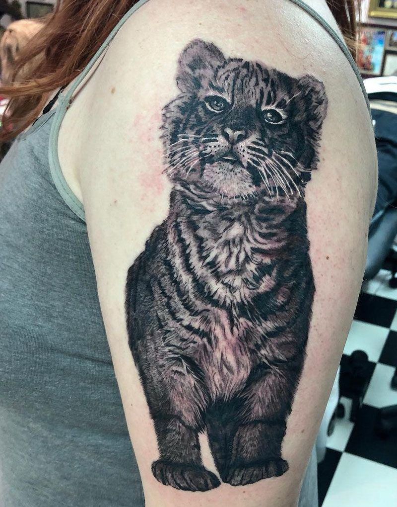 30 Adorable Baby Tiger Tattoos You Must Love