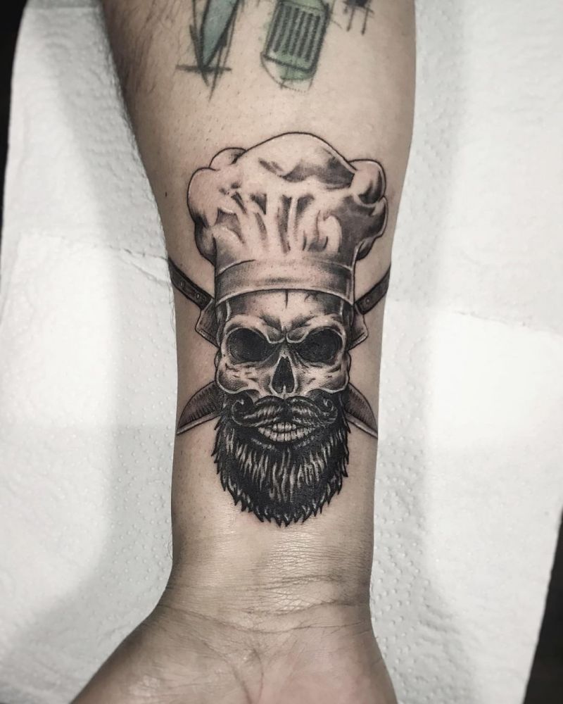 30 Pretty Chef Tattoos You Can Copy