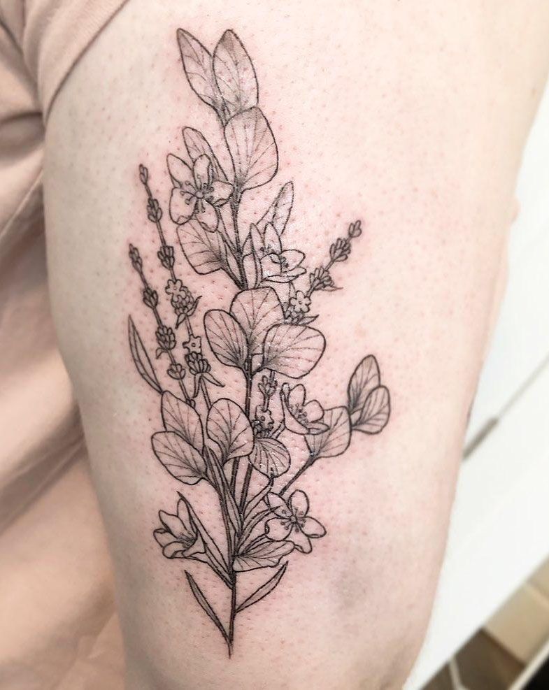 30 Pretty Eucalyptus Tattoos You Must Try