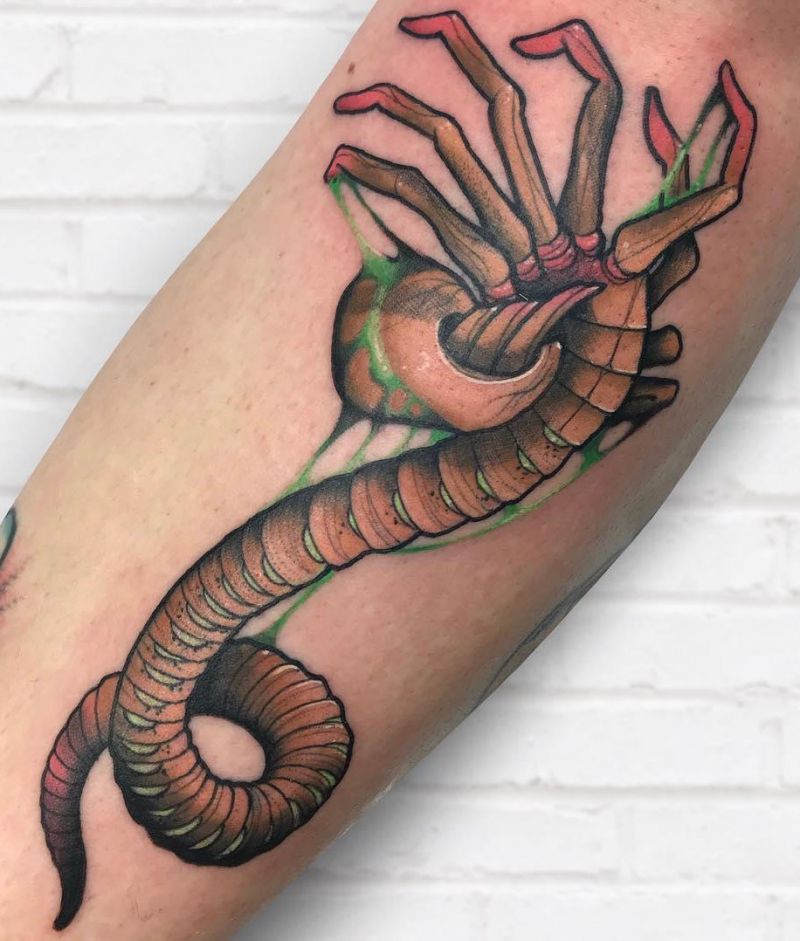30 Unique Facehugger Tattoos for Your Inspiration