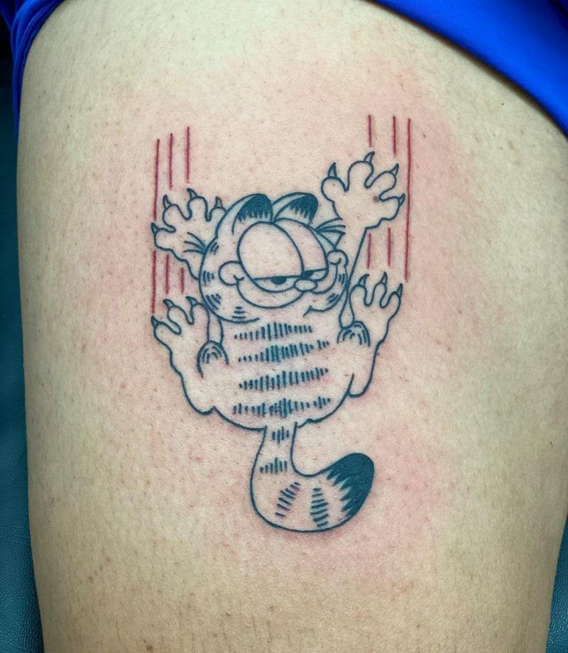 30 Cute Garfield Tattoos You Will Love