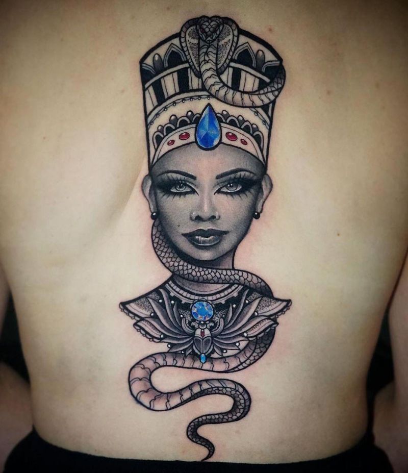 30 Pretty Nefertiti Tattoos You Will Love