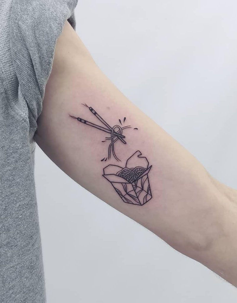 30 Pretty Noodle Tattoos You Will Love