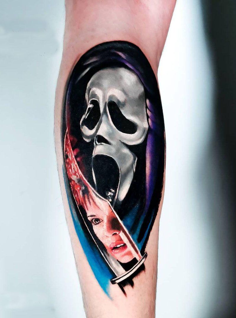 30 Pretty Scream Tattoos You Must Try