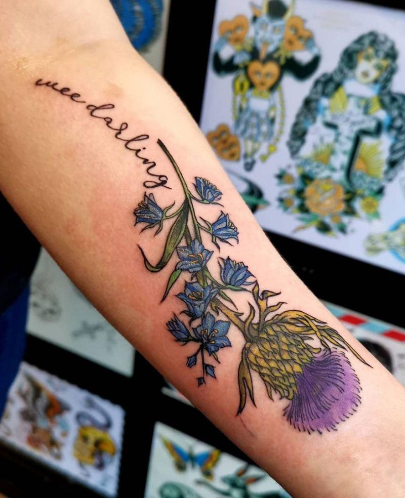 30 Pretty Thistle Tattoos Make You Attractive