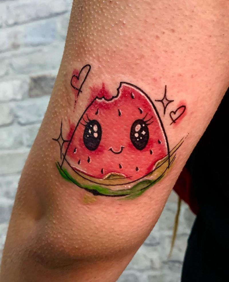 30 Pretty Watermelon Tattoos You Must Love