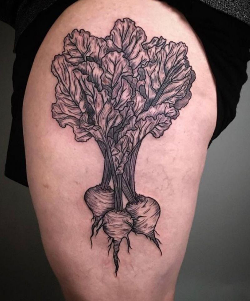 30 Pretty Beet Tattoos for Your Inspiration