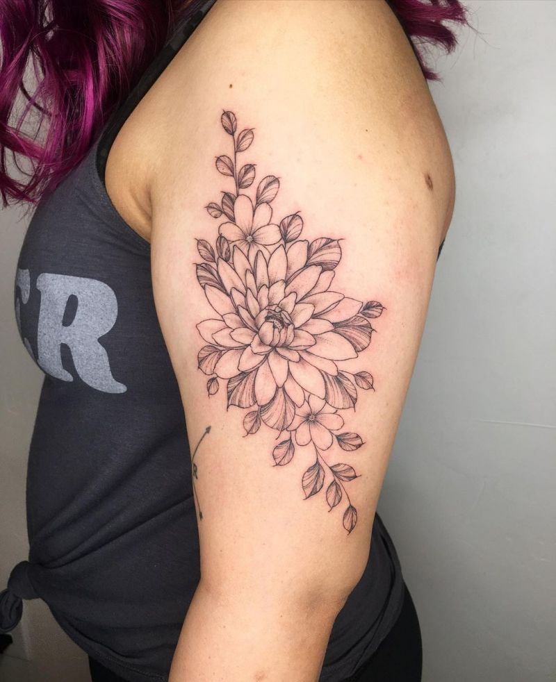 30 Pretty Chrysanthemum Tattoos Make You Charming