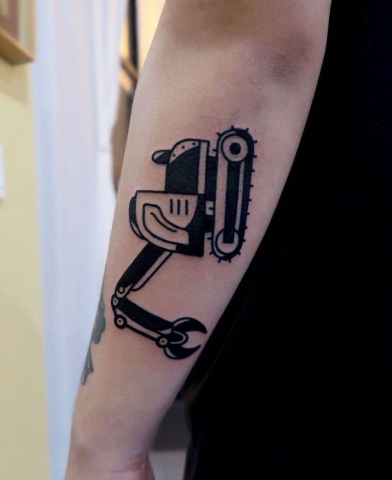 21 Elegant Excavator Tattoos to Inspire You