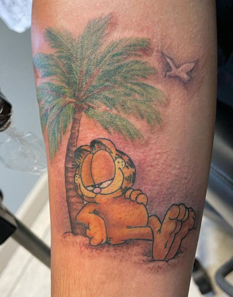 30 Cute Garfield Tattoos You Will Love