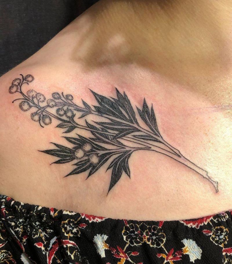 26 Pretty Mugwort Tattoos You Can Copy