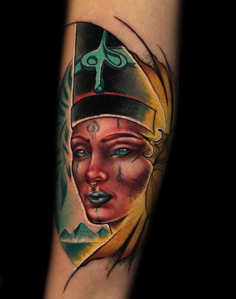 30 Pretty Nefertiti Tattoos You Will Love