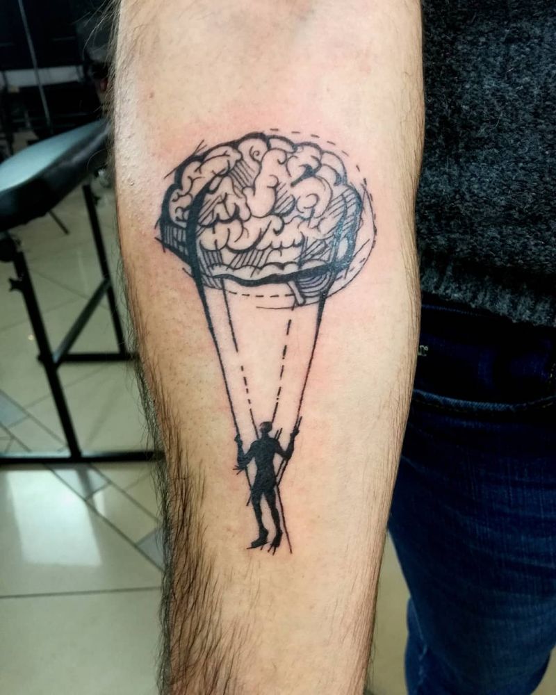 30 Unique Parachute Tattoos to Inspire You