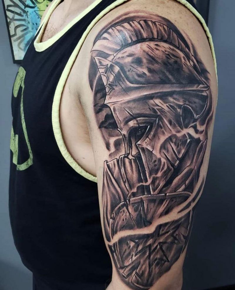 30 Great Spartan Tattoos You Can Copy