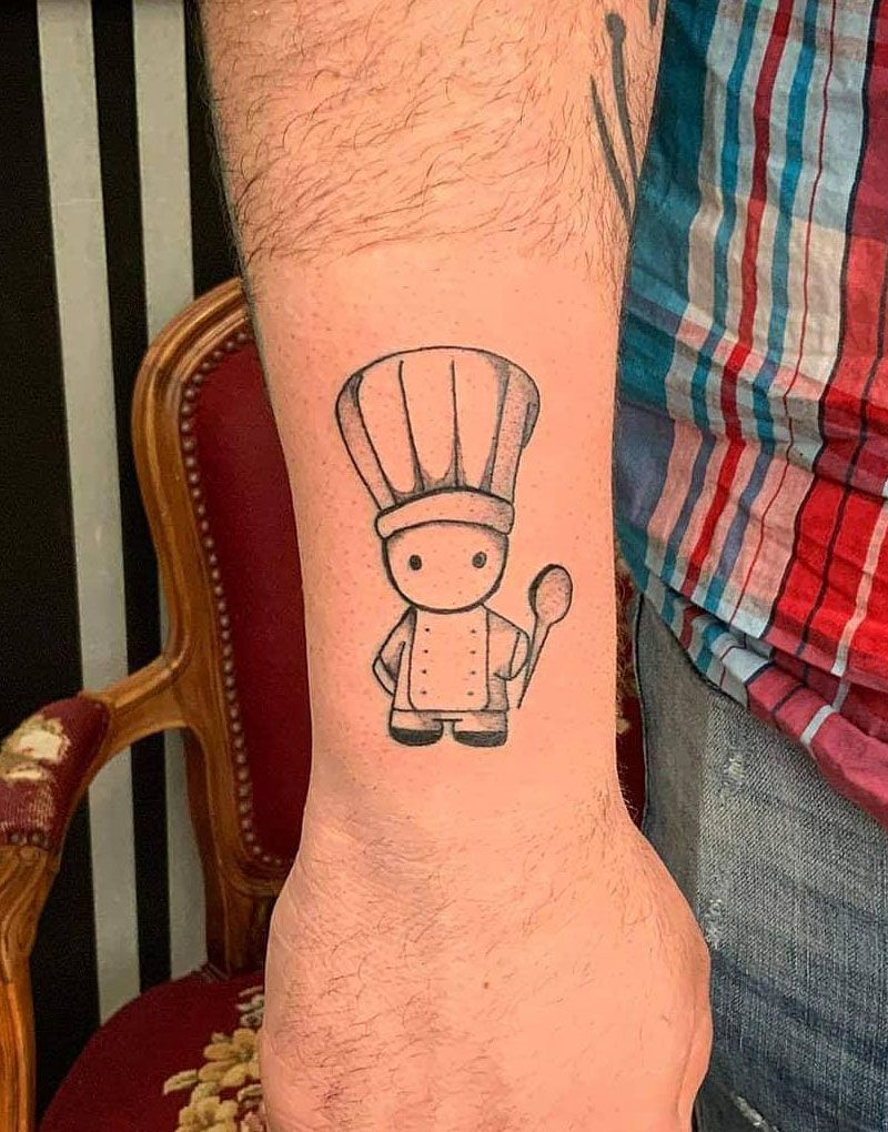 30 Pretty Chef Tattoos You Can Copy