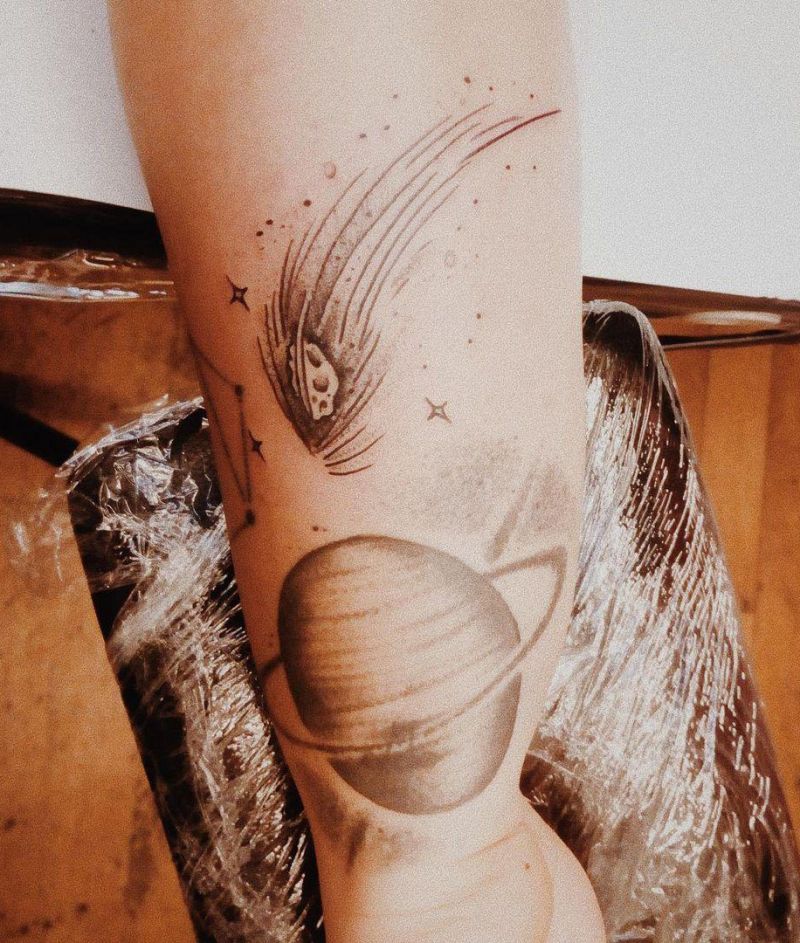 30 Pretty Comet Tattoos You Can Copy