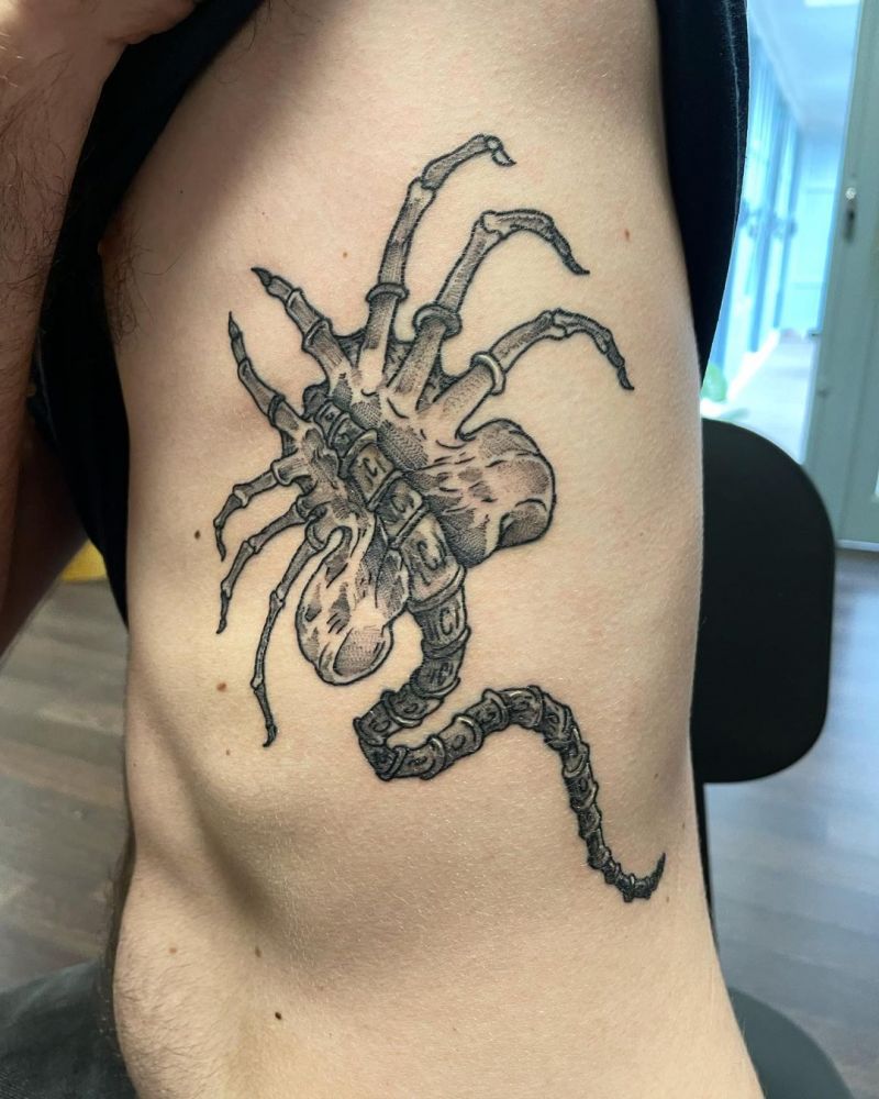 30 Unique Facehugger Tattoos for Your Inspiration